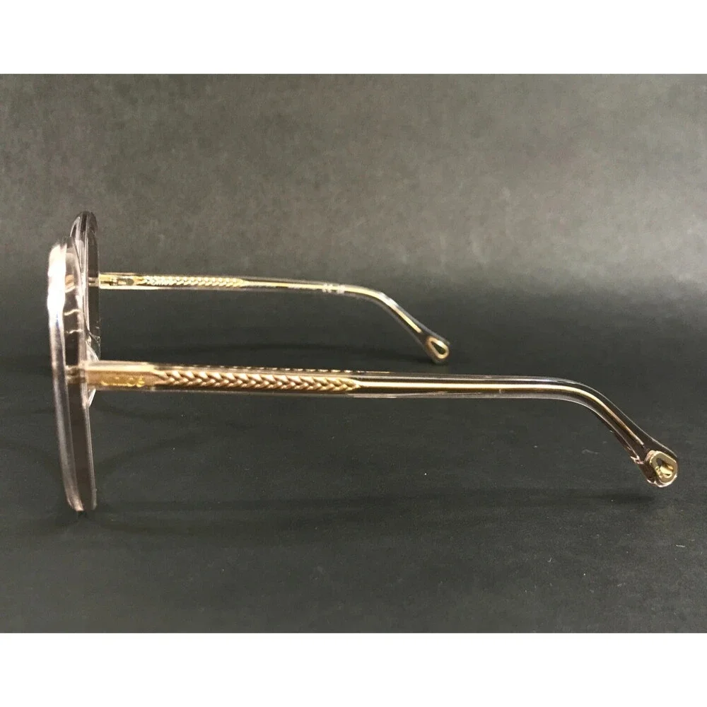 Chloe Eyeglasses Frame CH0011O 002 Transparent Pink Butterfly Full Rim 56-13-140